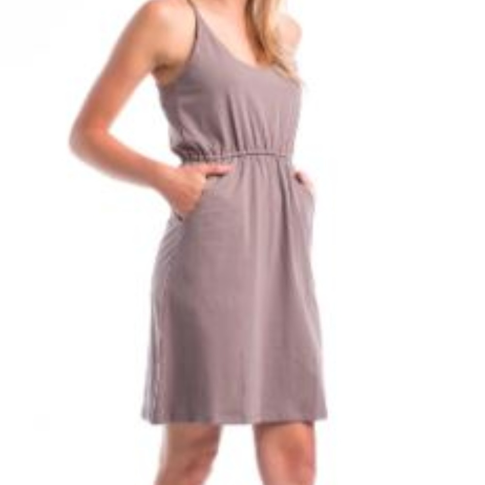 Synergy Organic racerback dress pockets